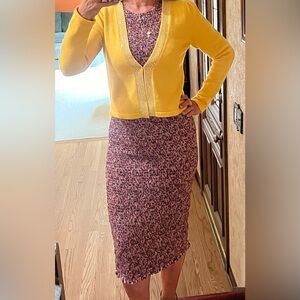 Amour Vert Ruffle Midi Dress